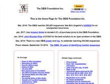 Tablet Screenshot of oeisf.org
